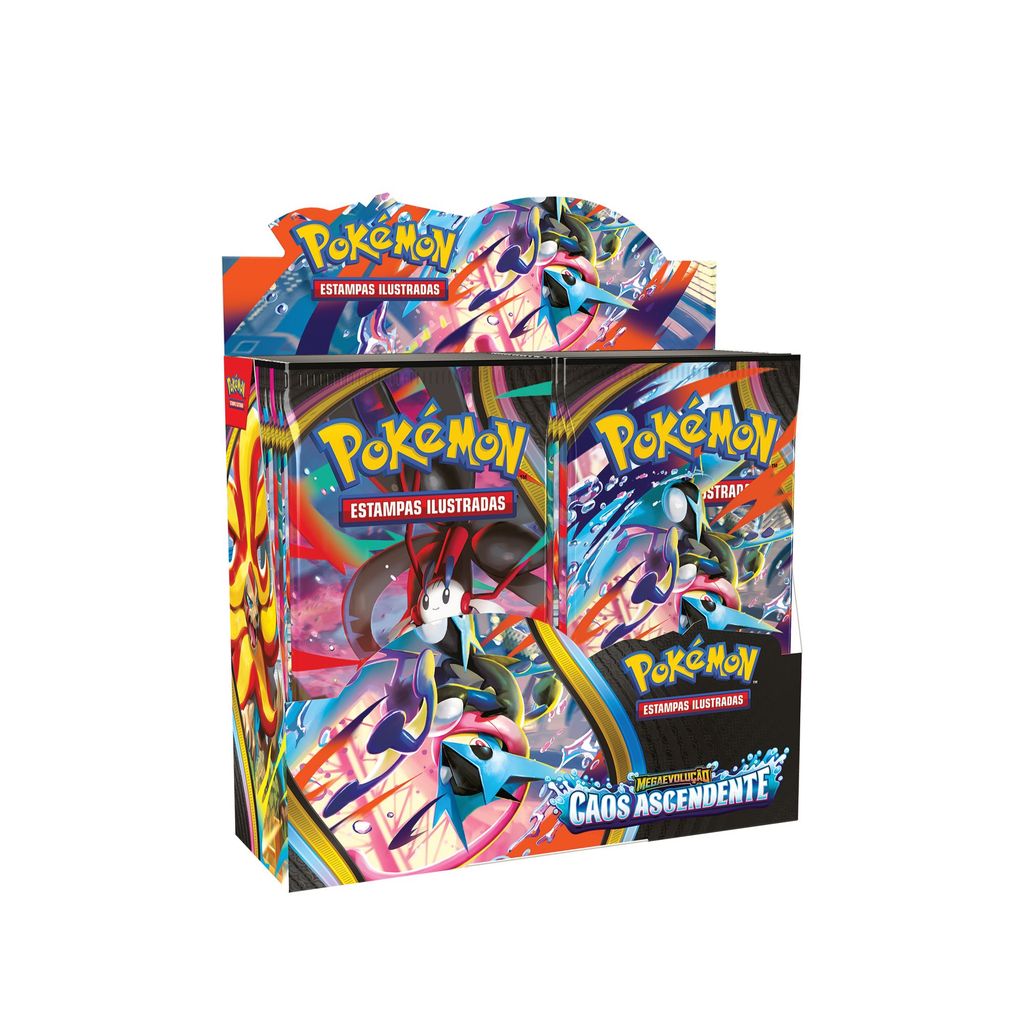 Booster Box com 36 Boosters Caos Ascendente ME04 - Pokémon TCG - Pokémon Copag