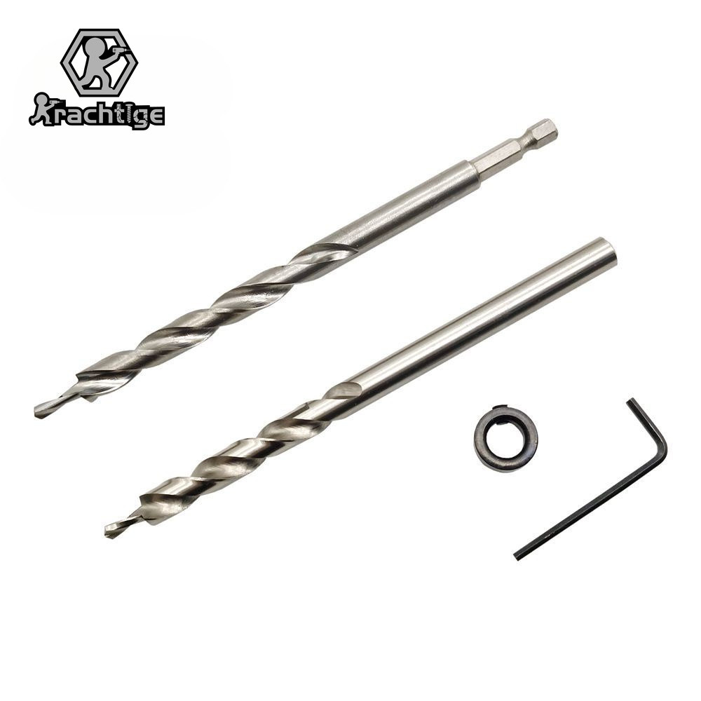 Broca De Bolso Krachtige | Escalonada De 9 Mm/9.5 Gabarito Para Cavilha Carpintaria HSS Conector Móveis