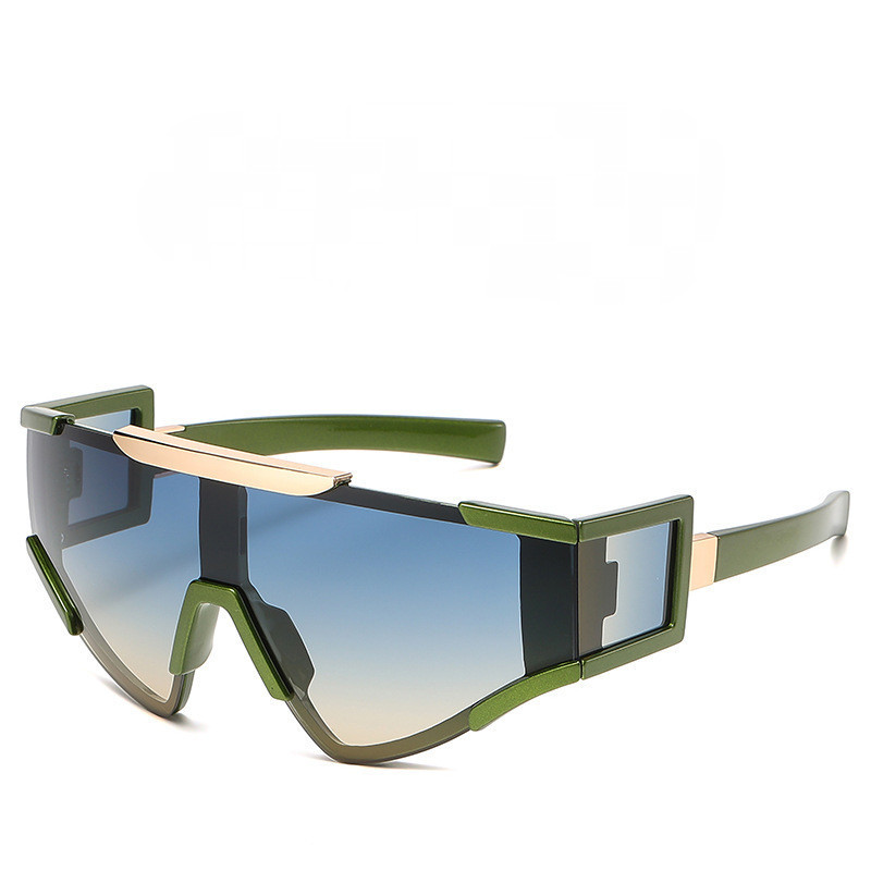 Óculos de Sol Fashion Shield para Mulheres e Homens, Estilo Y2K, Oversized, Punk, Óculos de Sol Esportivos UV400, Óculos