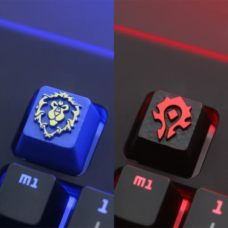 KeyStone World of Warcraft WoW Horde & Alliance Keycap Personalizado De Liga De Zinco E Alumínio