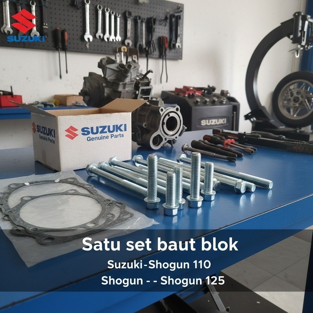 Conjunto De Parafusos De Bloco De Motor MESIN Suzuki Shogun 110/125/Um Contém 18 Peças Chave 10 De Cabeça 8