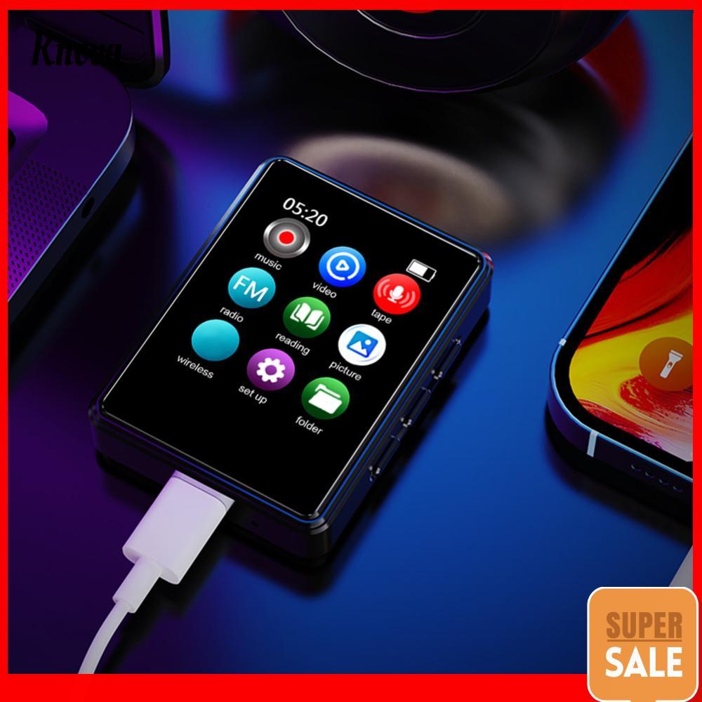 MP3/MP4 Digital Audio Player 128GB Full Touchscreen Para Uso Diário
