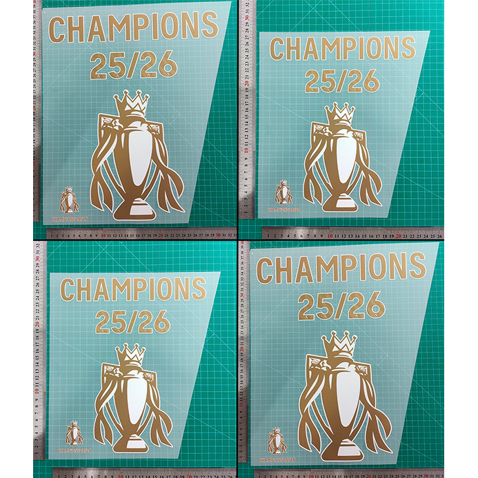 25-26 Liverpool Patrocinador & Trophy Collection A + Grade Jersey Número Carta Adesivos De Transferência De Calor Suprim