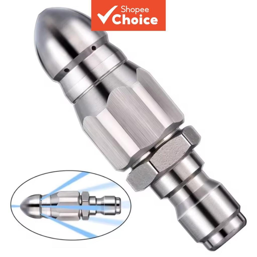 Um Conjunto De Bico De Limpeza De Drenagem De Alta Pressão Para Lavadora Elétrica , Design De 7 Jatos De Conexão Rápida