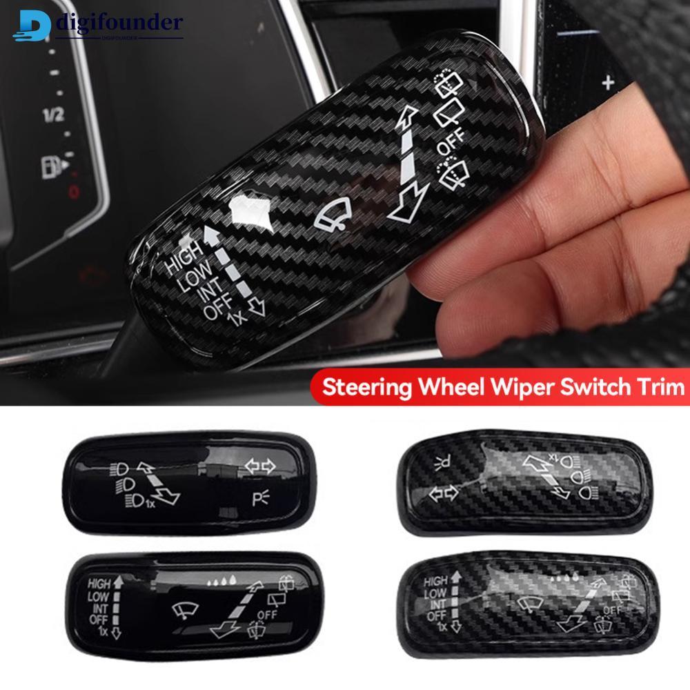DGF 2 Pçs Volante Do Carro Farol Interruptor De Controle Capa Limpador Guarnição Acessórios Para VW Polo Golf 7 8 Jetta