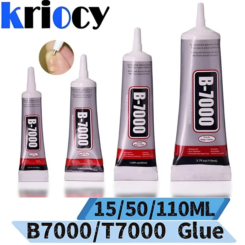 Cola T7000 e B7000 15ML 50ML 110ML - Adesivo para Celular Reparo com Agulha | Super Cola Multiuso