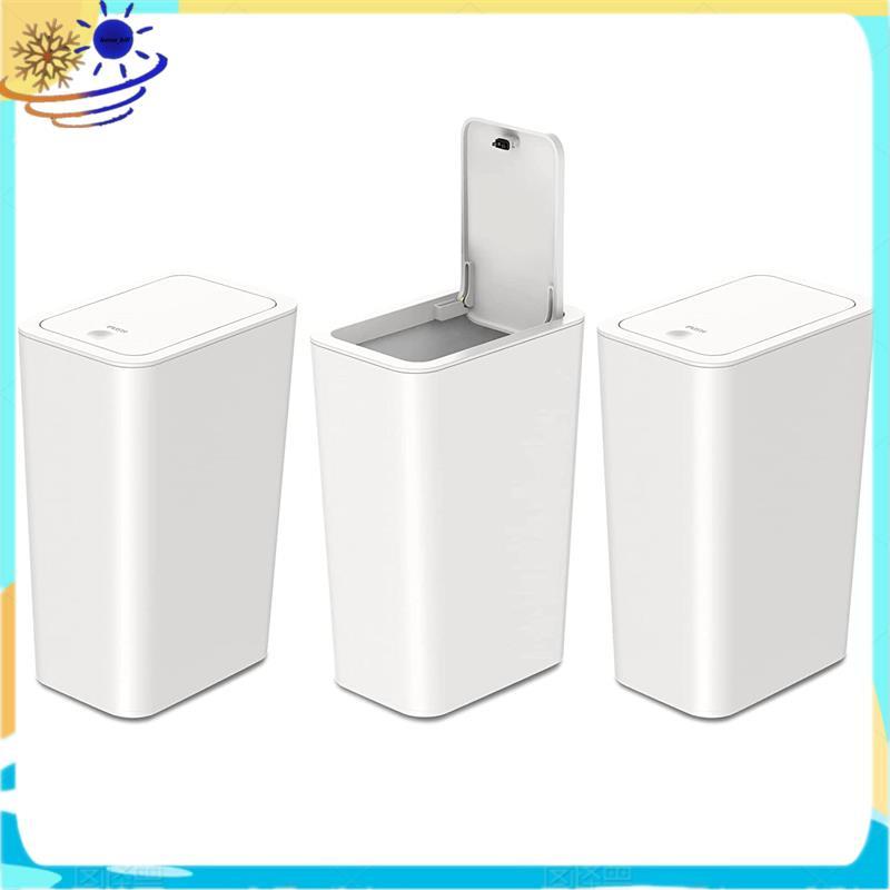 [Le's Shop] Pacote Com 3 Lixeira Pequena De 2.6 Galões/10 Litros Quadrada Tampa , Lata De Lixo Cesto Para Banheiro , Coz