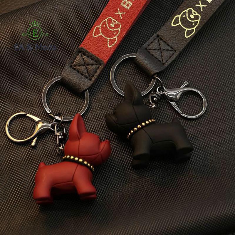 EA & Moda Criativa Lei Luta Cão Dos Desenhos Animados Chaveiro Bonito Pit Bull Shiba Inu Boneca Saco Pingente .
