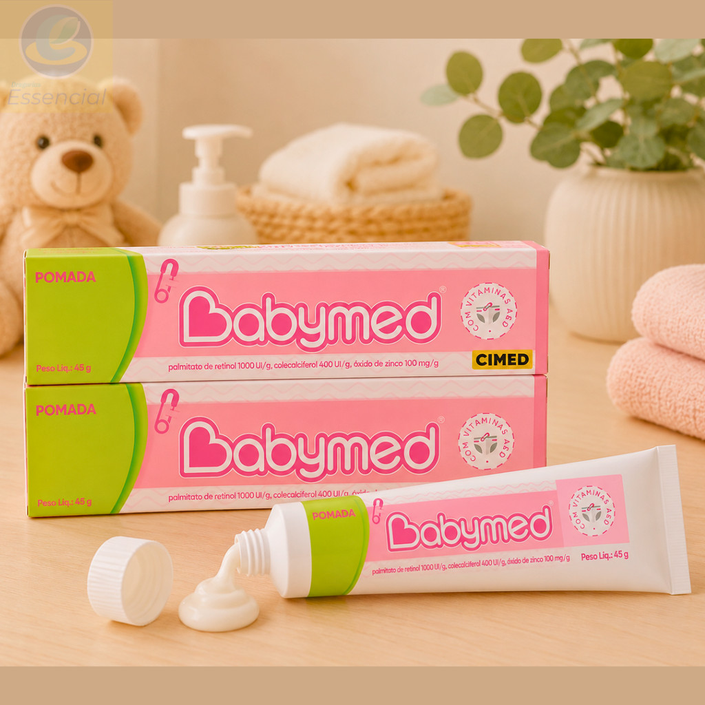 2 Pomada Vermelhidão Bebê Recém Nascido Irritação Trocar Fralda Assadura Babymed 45g Promoção