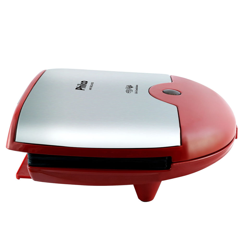 Mini Grill e Sanduicheira Philco Inox Vermelha 750W · foto 2