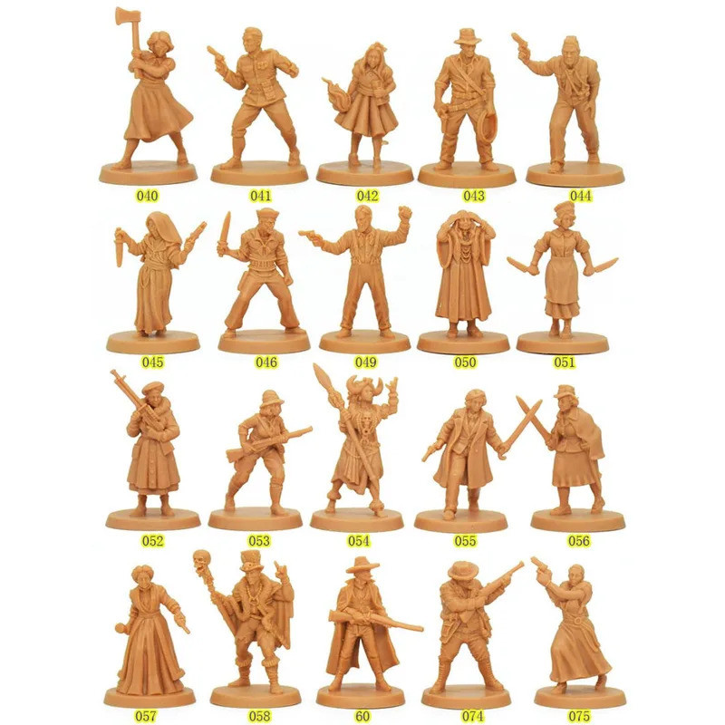 Jogo De Tabuleiro TRPG DMD Cthulhu Death May Die Miniaturas , Figuras Pintadas De Expansão 40-75 KS Para RPG De Terror