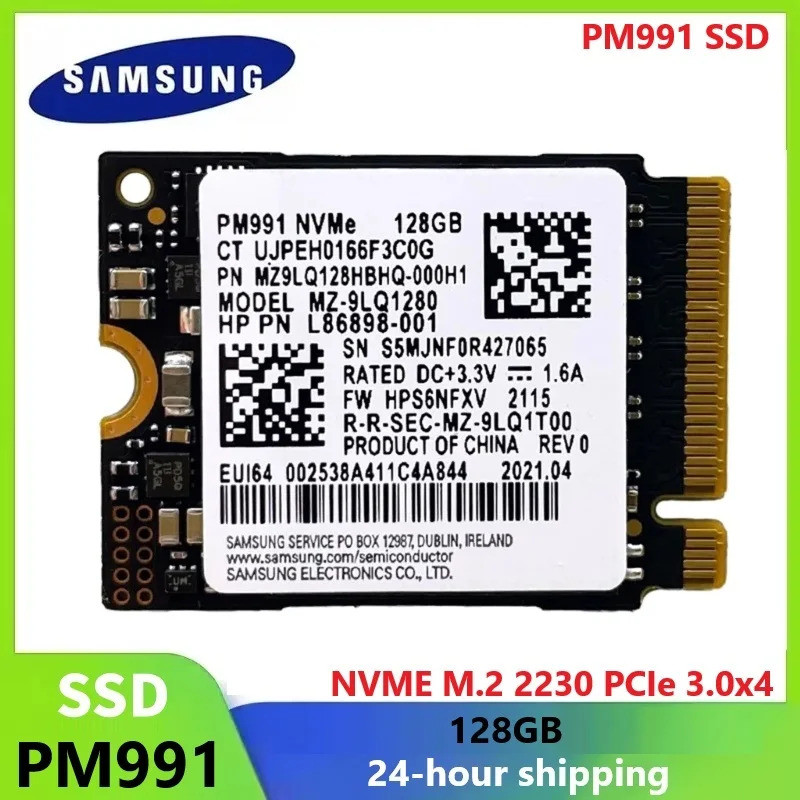 SAMSUNG PM991 SSD Unidade De Estado Sólido Interna Nvme M . 2 2230 De Armazename