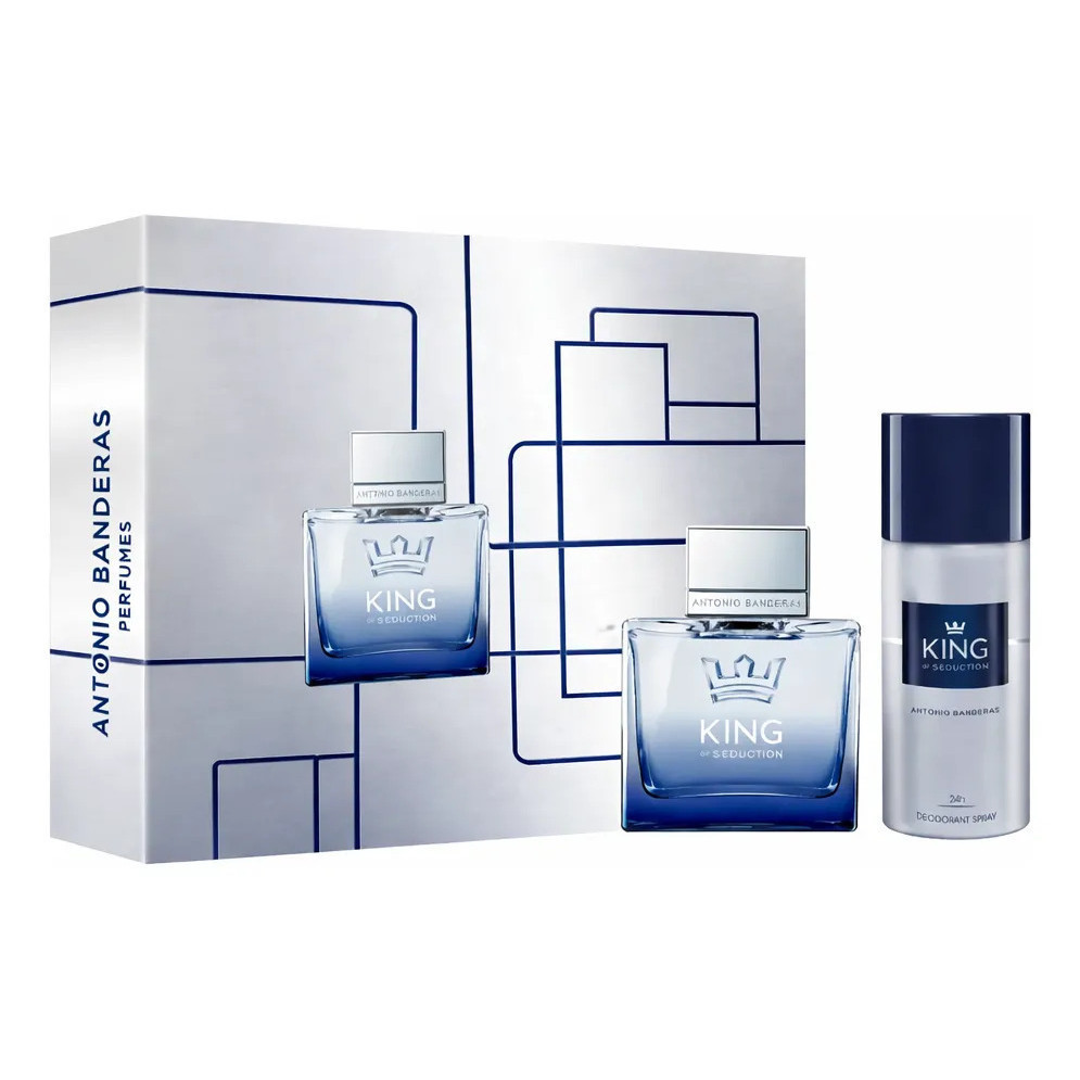 Kit King Of Seduction Antonio Banderas 100ml + Desodorante Marcante e Sofisticado Original