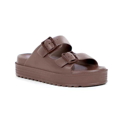 Chinelo Moleca Plataforma Injetado Marrom - Feminino