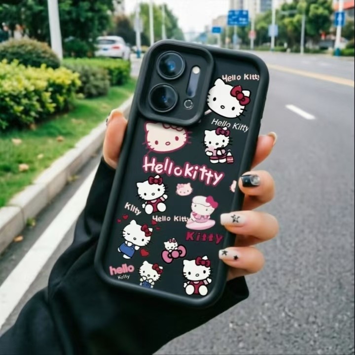 Capinha Itel A100 A200 A200 Plus A100C A90 A80 A70 A50 A50C A60 A60S A05S Kitty tela cheia caixa de celular