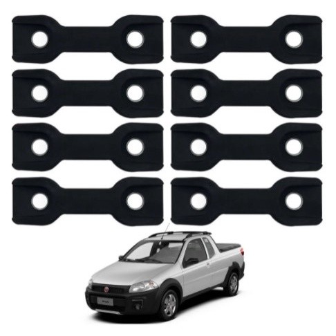 Kit Gancho Da Caçamba Fiat Strada Fiat Toro Kit 8 peças