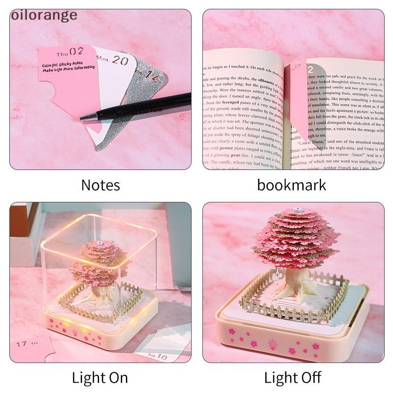 OLL Time Piece Calendar 2026 Calendário De Mesa Com Luz LED Destacável 3D Escultura Em Papel Arte Bloco De Notas Present