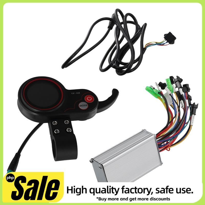 TF100 LCD Display Dashboard 5PIN + 36V/48V 350W Kit Controlador Para Scooter Elétrica Bicicleta