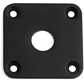 Placa de Saída de Jack Quadrada de Metal Plana Bogart Compatível com Guitarra Elétrica Estilo Les Paul LP com Parafusos