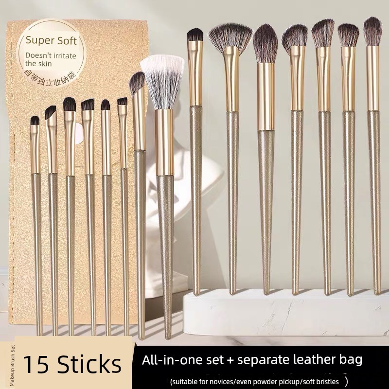 kit pincel maquiagem pincel maquiagem Conjunto completo de 15 pincéis de maquiagem para iniciantes, contorno dos olhos,