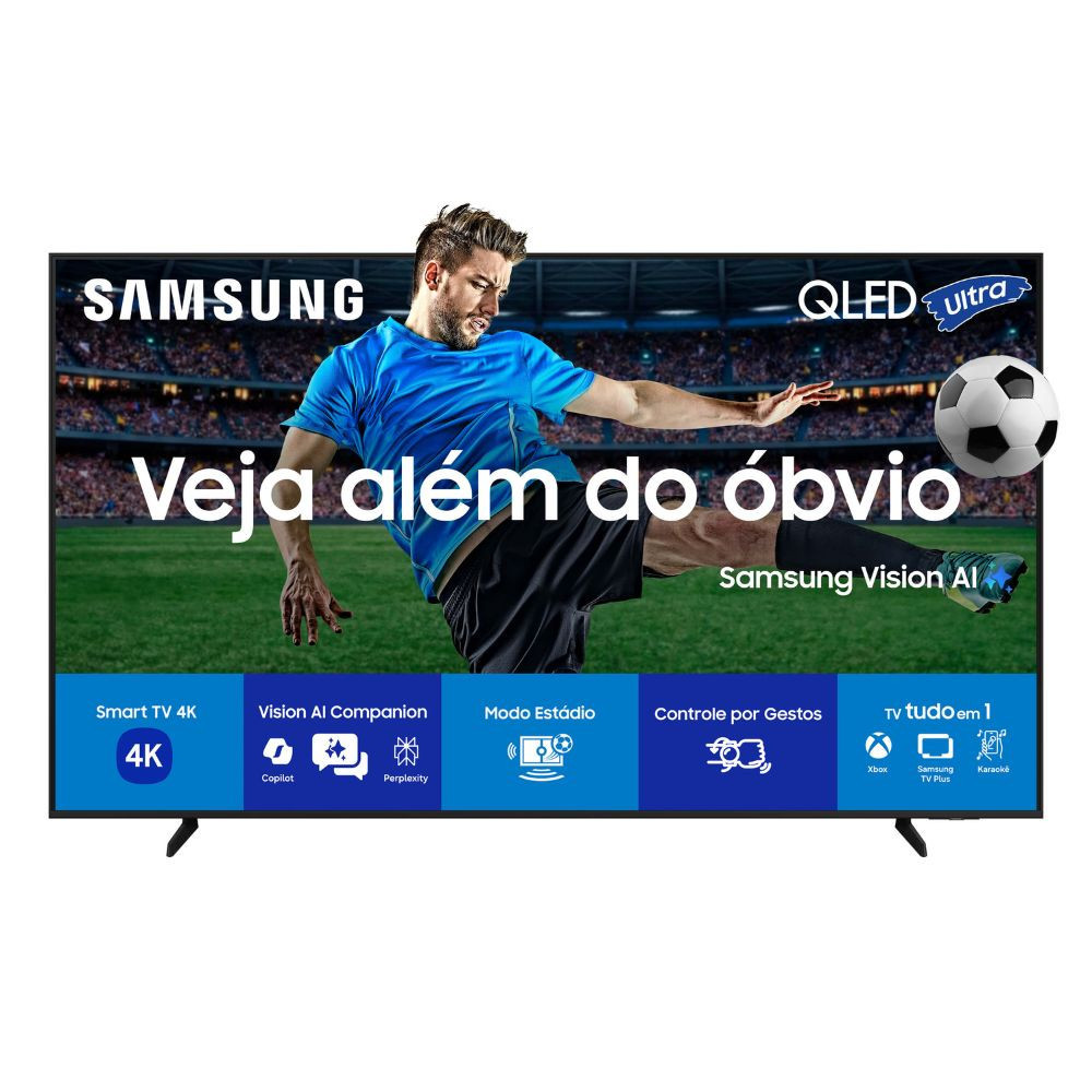 Smart TV Samsung Vision IA 65 QLED Gaming Ultra HD 4K Inteligência Artificial QN65Q7FAAGXZD
