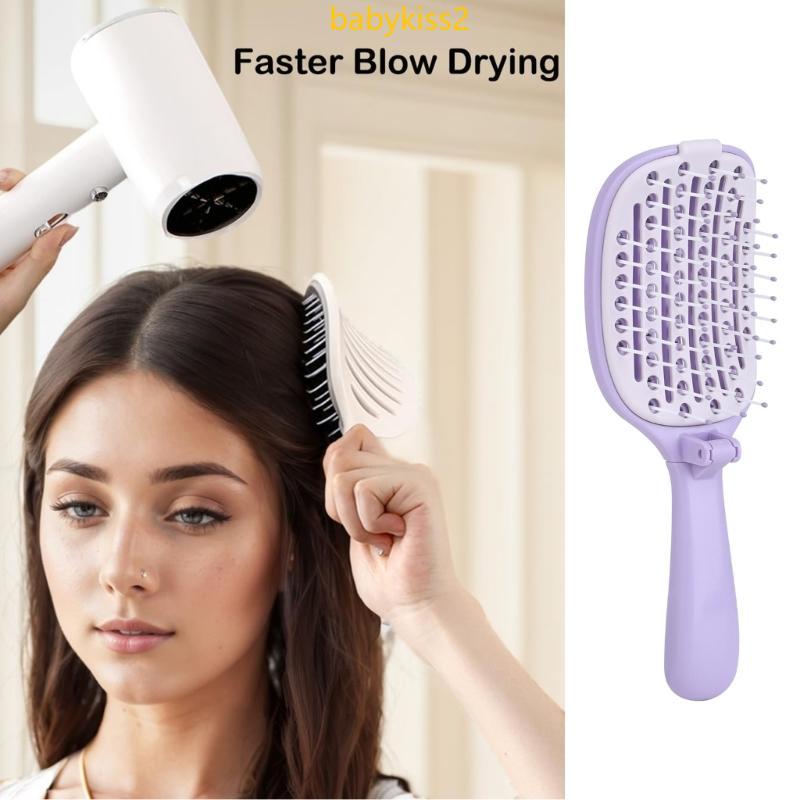 Estrutura Oca Amigável Do Pente Cabelo Nylon Babá Para Aumentar O Efeito Alisamento
