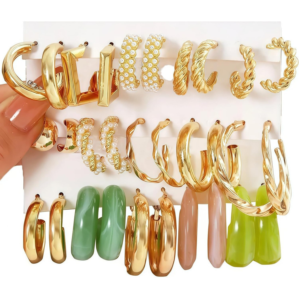 Brincos de Ouro para Mulheres, Brincos Elegantes para Mulheres, Brincos de Argola de Ouro para Mulheres, Brincos de Círc