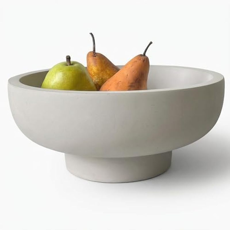 Tigela De Frutas Decorativa Chave Concreto Para Pedestal Chaves Moderna Mesa Oakooa-Decoração De Cozinha Grande-Entrada
