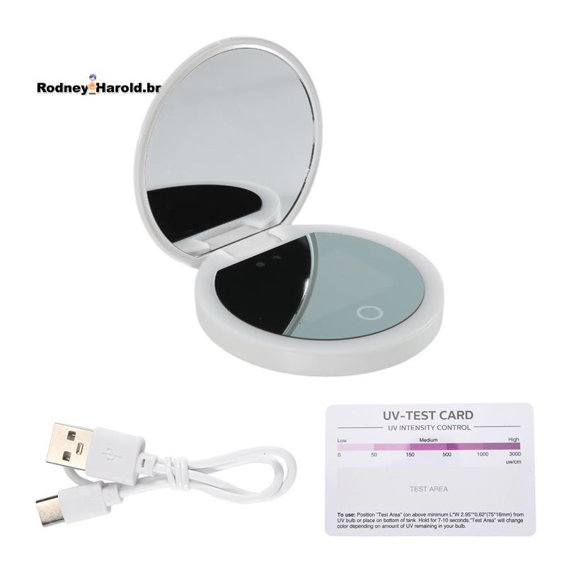 [Entrega Rápida R] Câmera De Teste De Protetor Solar UV Inteligente Espelho De Maquiagem Com LED Beleza Detecção