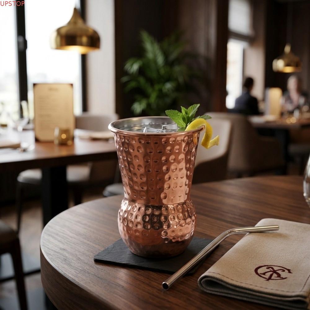Copo De Suco UPSTOP , Coquetel Irregular Com Contorno Exclusivo , Recipiente De Bebida Polido De Aço Sem Ferrugem