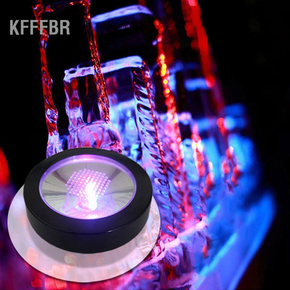Kfffbr Copo porta-copos para garrafa de vinho kfffbr com mudança de luz LED preta e branca sem bateria incluída