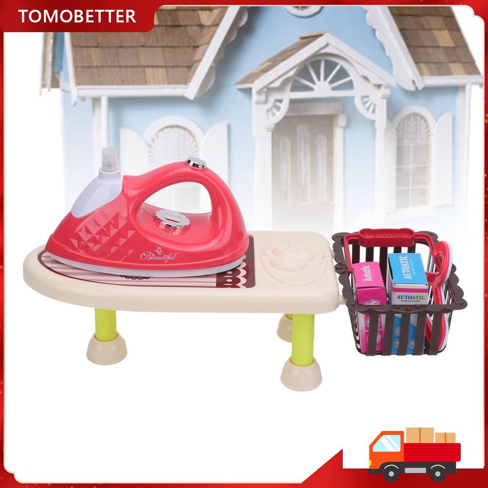 tomobetter-BR-SIP Conjunto de tábua de passar roupa de brinquedo Irfora criado para lavanderia infantil