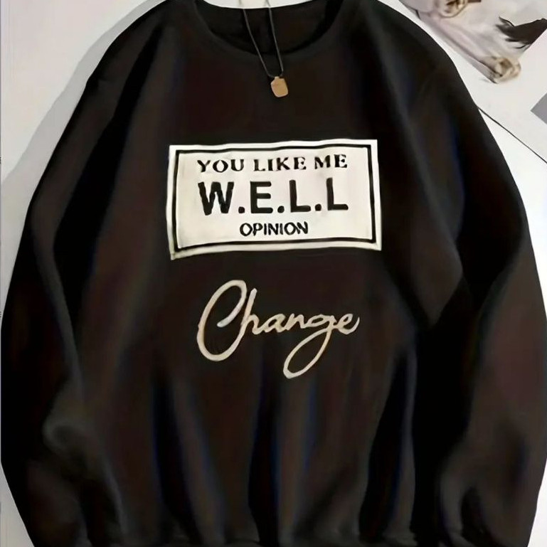 Moletom Careca Opinion Change Gola Redonda Casaco Masculino Feminino Flanelado Unissex Inverno Frio Algodão Blusa