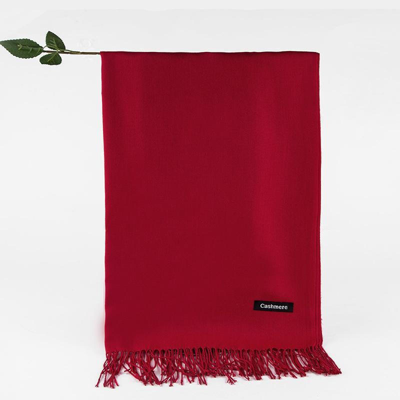 Novo Cachecol Feminino de Imitação de Cashmere Espesso para Outono/Inverno 2025