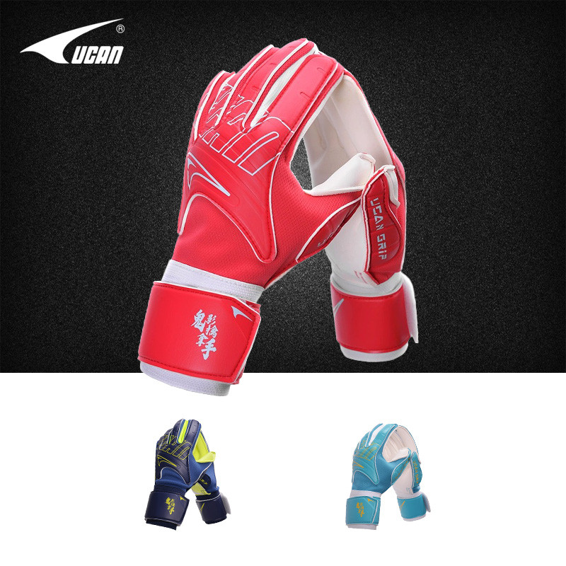 Ucan ucan ucan luvas de goleiro luvas de pórtico de futebol adulto crianças profissional antiderrapante treinamento gole