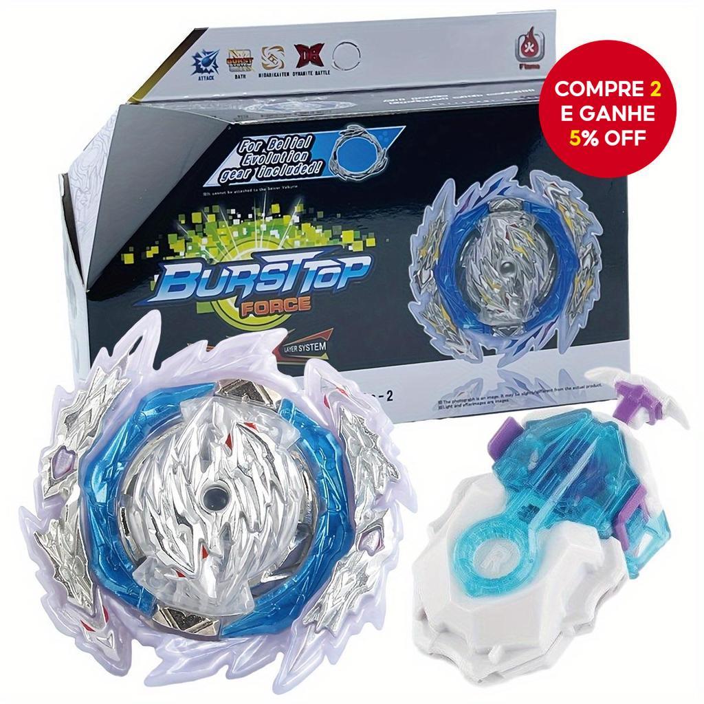 Bey Battling Top Blade Battle Set, B-189 Guilty Longinus Kr MDS-2 Conjunto Inicial de Giroscópio com Lançadores,