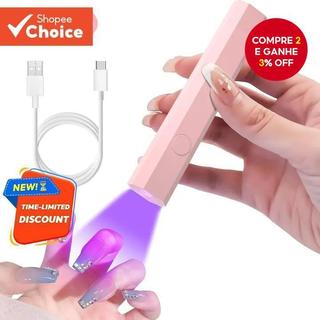 Mini Lâmpada Portátil Para Unhas , Todos Os Esmaltes Em Gel , Secagem Rápida , USB , Seca…