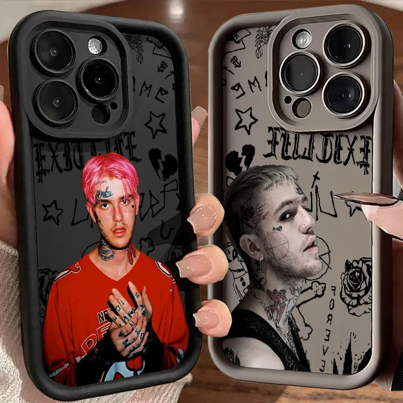 Capa Macia Rapper Lil Peep HellBoy para iPhone 16 15 11 13 14 12 Pro Max 15 Plus Mini Coque 16Pro, Capa de Silicone