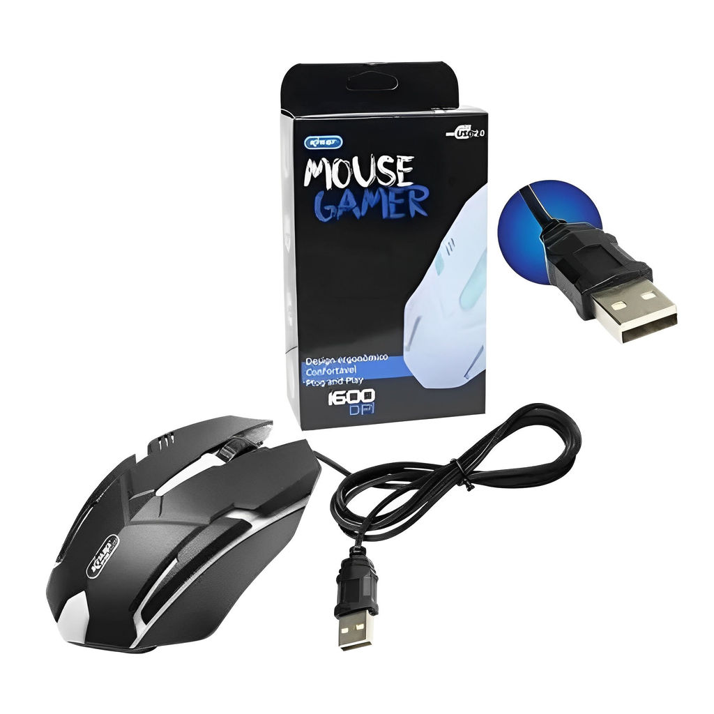 Mouse Gamer - 1600 DPI - Knup UNICA