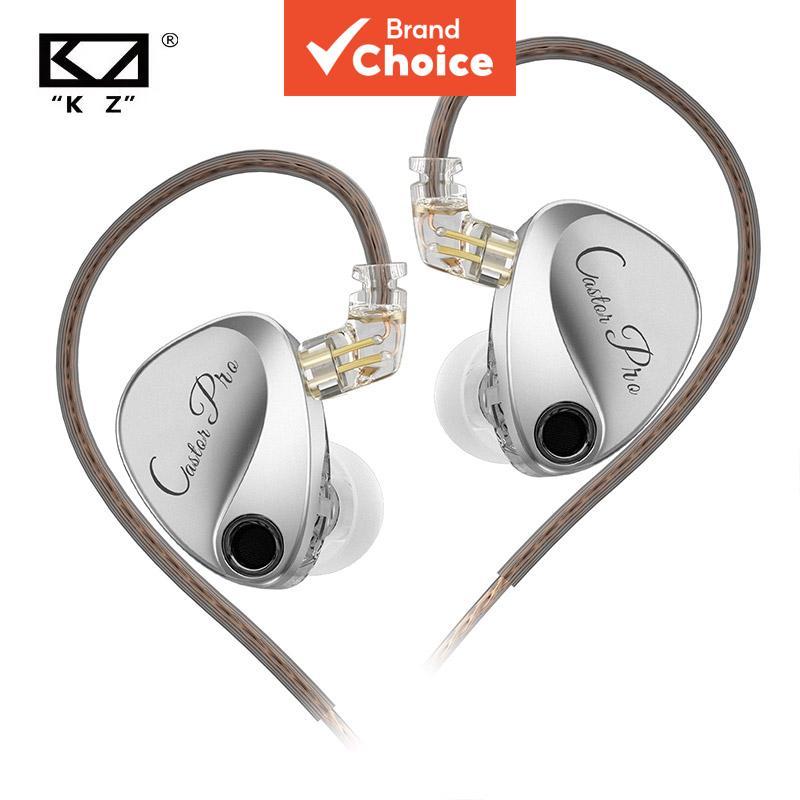 KZ Castor Pro Fones De Ouvido 2DD Intra-Auriculares HiFi Ajustáveis De Alta Qual