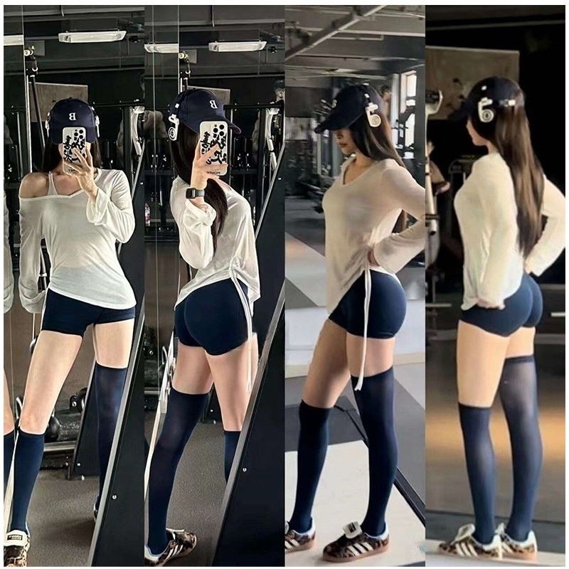 Lazer Fitness yoga Wear esportes yoga blusa de manga comprida Hip-cobrindo feminino plissado cordão camiseta solta topo