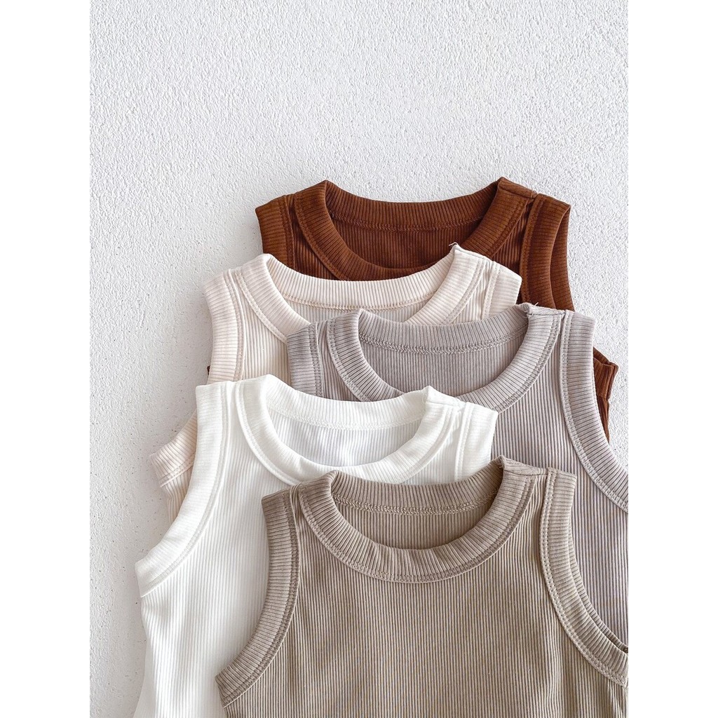 Roupas de verão estilo fino roupas para casa bebê 2024 colete rosqueado macacão masculino feminino bebê novas roupas cas