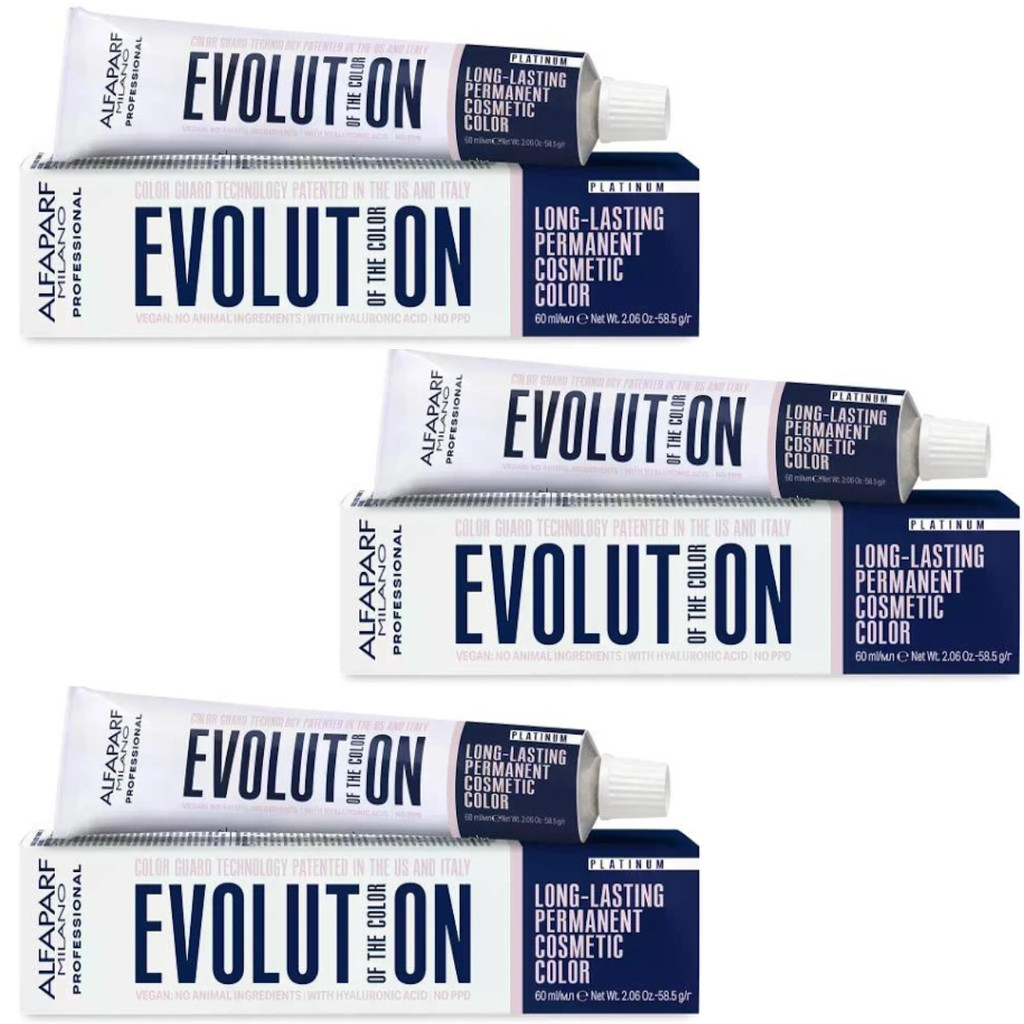 Kit Colorações Alfaparf Evolution 2 un  6.7 + 2 un 6NI 60ml
