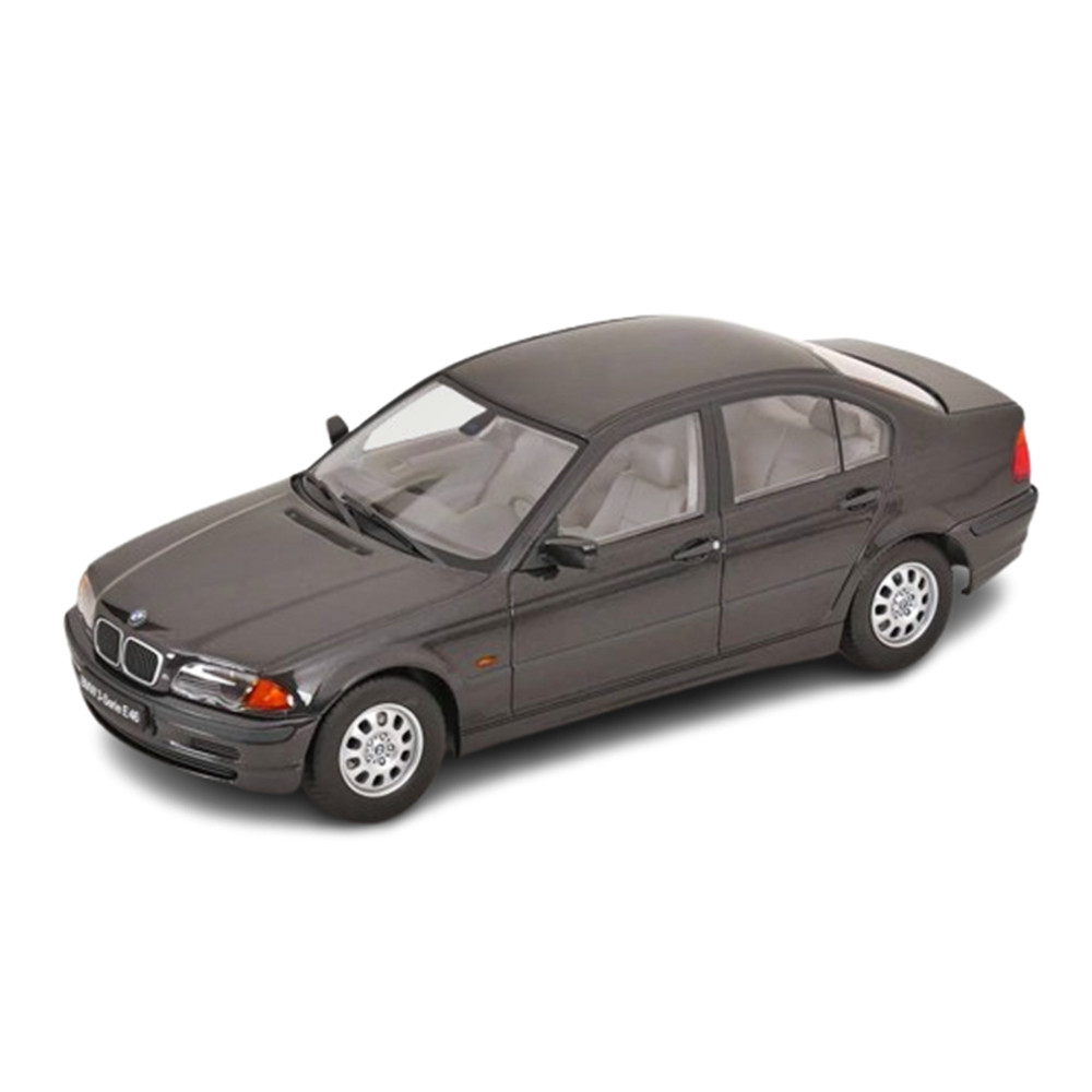 Miniatura Carro BMW 3er E46 Limousine (1999) - Preto Metálico - 1:18 - KK Scale