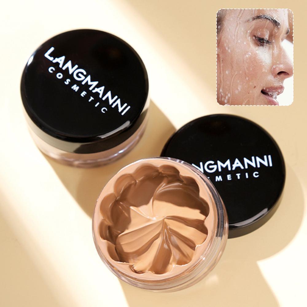 TKEY 2 Em 1 Base De Creme Corretivo Macio E Bronzeador Cobertura Edificável Maquiagem Facial Para Uso Diário Olheiras Ac