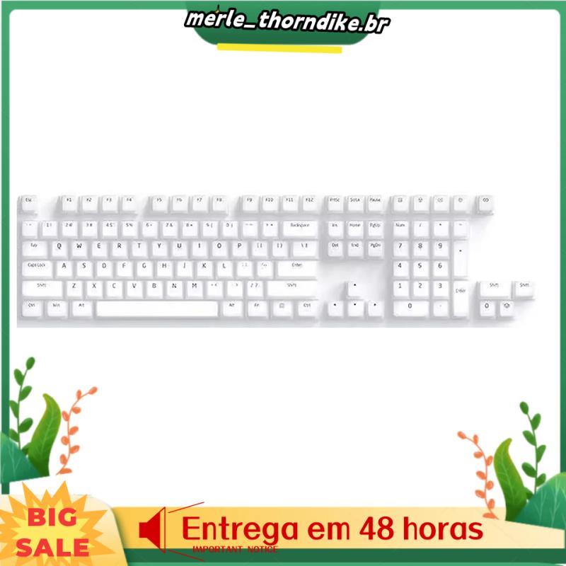 Conjunto De Teclas De Silicone Macio Para Pudim De Gelatina ABS 113 Fosco Transparente Menina Simples Teclados Mecânicos