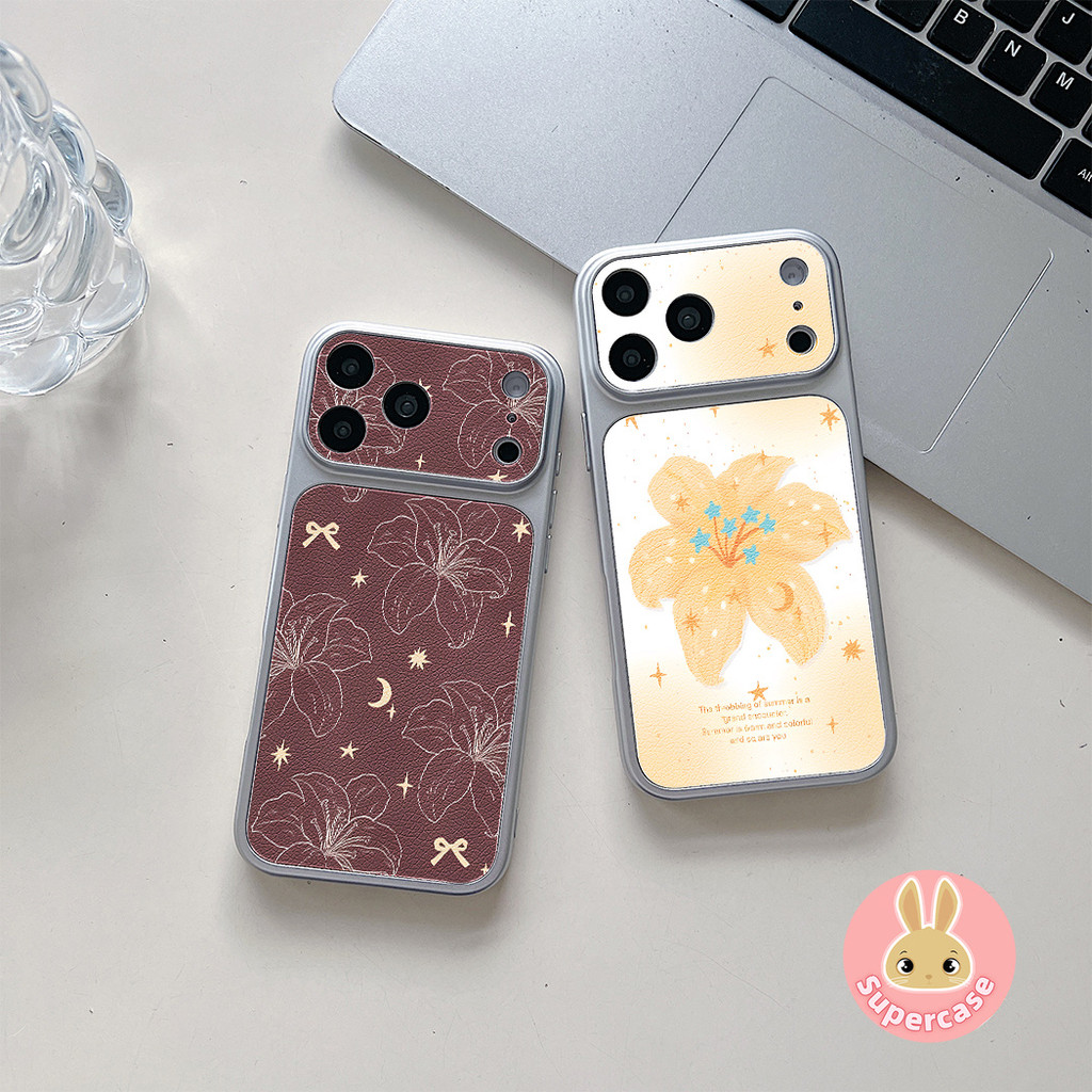 Capa De Telefone De Couro PU Vintage Lily Star Para Samsung Galaxy A27 A37 A36 M36 F36 A35 A34 A33 A32 M32 A31 A26 A25 A