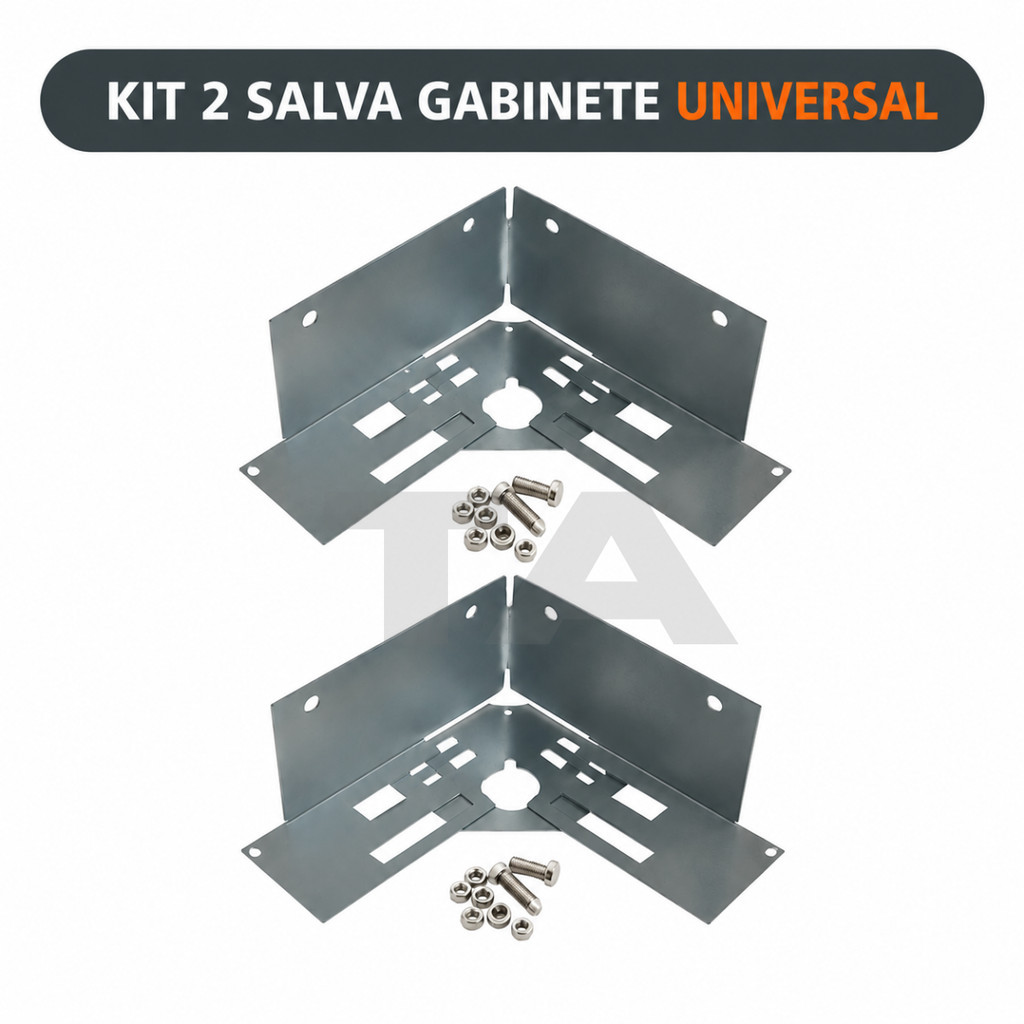 Kit 2x Chapas Aço Salva Gabinete Conserta Recupera Para Maquina De Lavar Roupa Universal