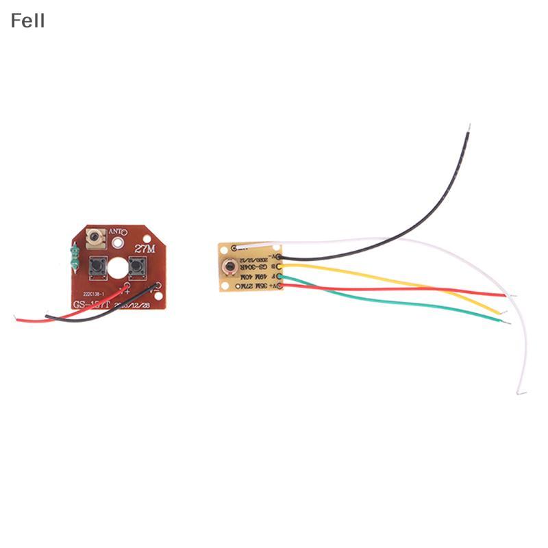 [Fel] 4CH rc Circuito De Controle Remoto PCB Transmissor Placa Receptora Peças De Carro Com Antena Sistema De Rádio Vend