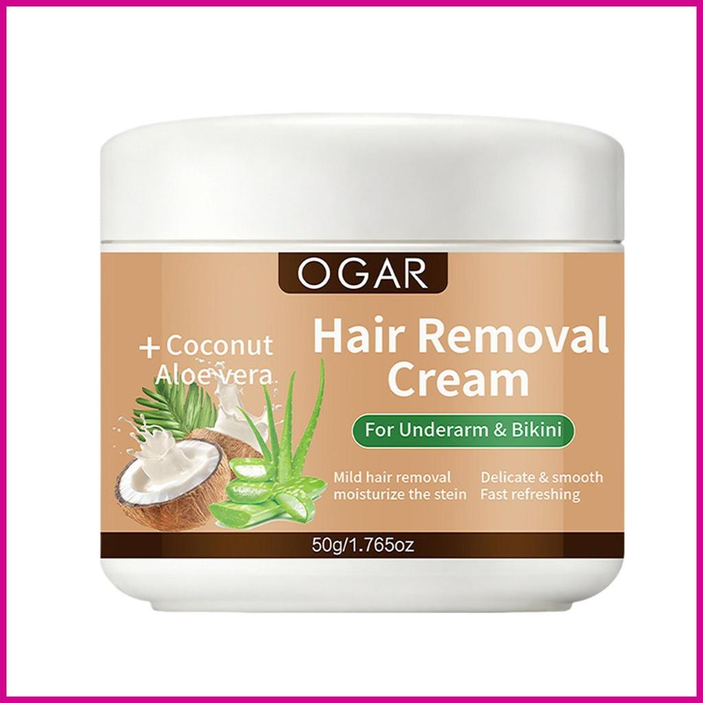 Creme Removedor De Pelos , Produtos Hidratantes Naturais Para Cuidados Com A Pele , 50g , Remoção Corporais , Área De Bi